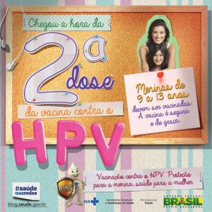 2ª dose da vacina contra o HPV em Itapoá