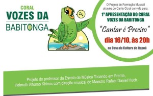 Cartaz Cantar é Preciso - Coral Vozes da Babitonga - Capa
