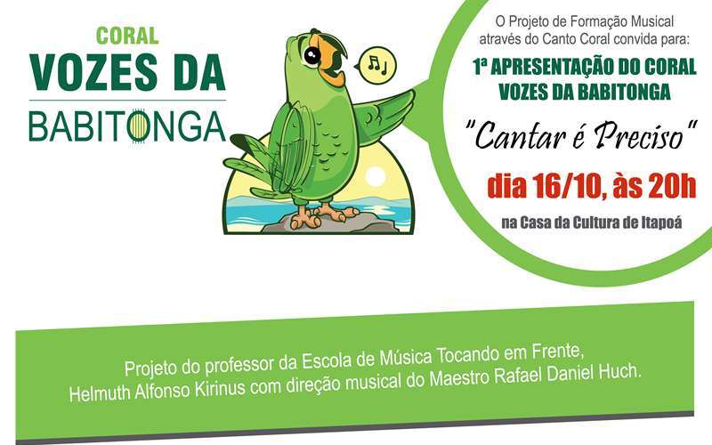 Cartaz Cantar é Preciso - Coral Vozes da Babitonga - Capa