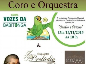 Coral Vozes da Babitonga e Orquestra Prelúdio em Joinville TI