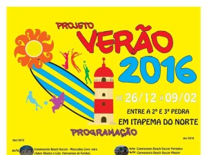 Cartaz programacao Projeto Verao Itapoa 2016 - Principal