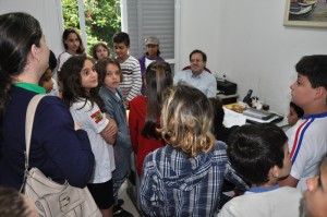 Prefeitura de Itapoá recebe a visita de alunos da Escola Ayrton Senna