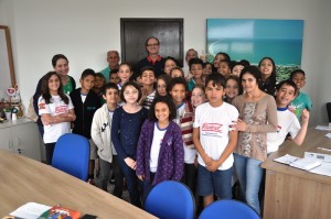 Prefeitura de Itapoá recebe a visita de alunos da Escola Ayrton Senna