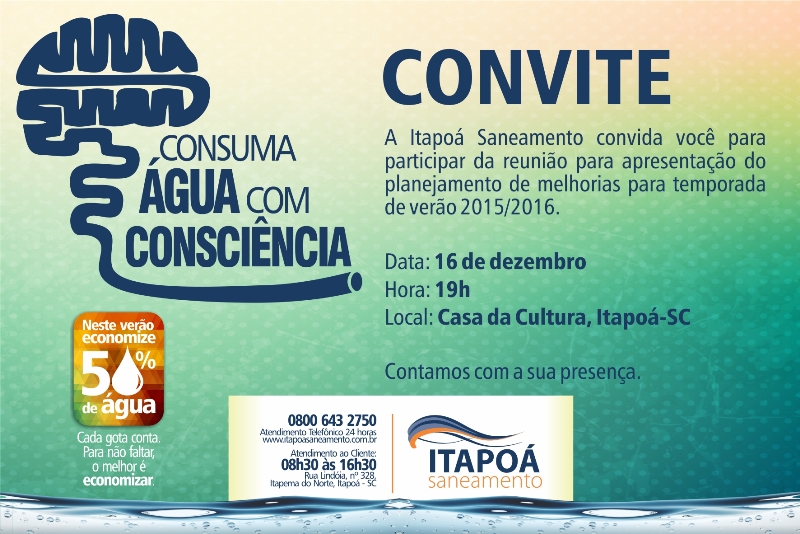 convite itapoa saneamento
