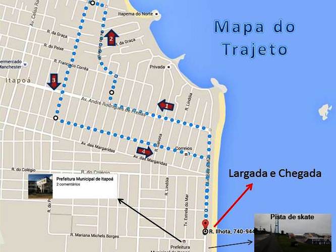 Percurso Runfolia Itapoa