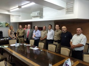 Secretaria de Segurança Publica de SC recebe liderancas do Conseg de Itapoa 1