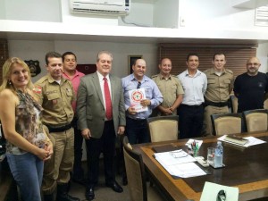 Secretaria de Segurança Publica de SC recebe liderancas do Conseg de Itapoa 3