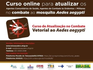 Interessados podem fazer curso online gratuito de combate ao Aedes aegypti