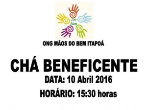 ONG Maos do Bem Itapoa promove Cha Beneficente - Capa
