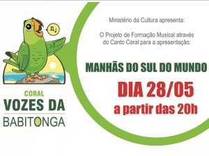 Cartaz - apresentacaoManhas do Sul do Mundo Coral Vozes da Babitonga - Capa
