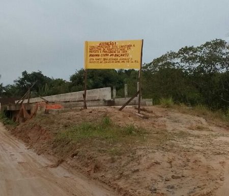 Paralisacao nas obras entre Vila da Gloria e Itapoa e alvo de protesto 1