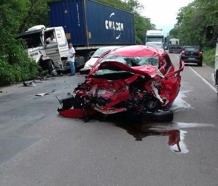 Mais um grave acidente com obito e registrado na SC-417 04
