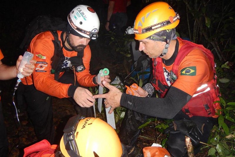 Mulher e picada por cobra jararaca no Monte Crista em Garuva