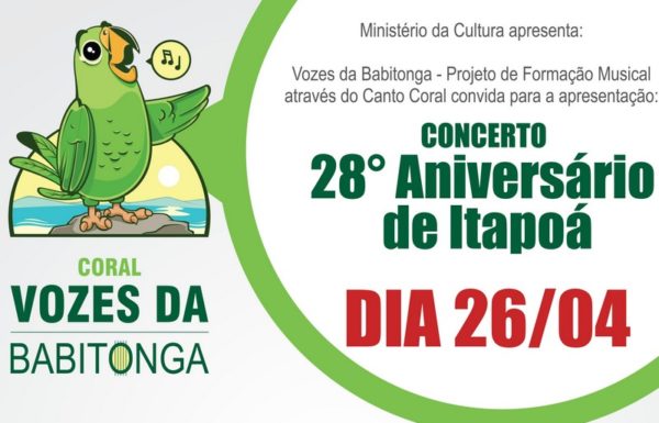 Coral Vozes da Babitonga apresenta Concerto 28o Aniversario de Itapoa - Capa