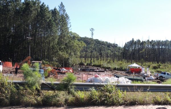 Mais de 70 tecnicos trabalham dia e noite para limpar o solo atingido por vazamento de petroleo 4