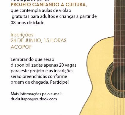 Projeto Cantando a Cultura