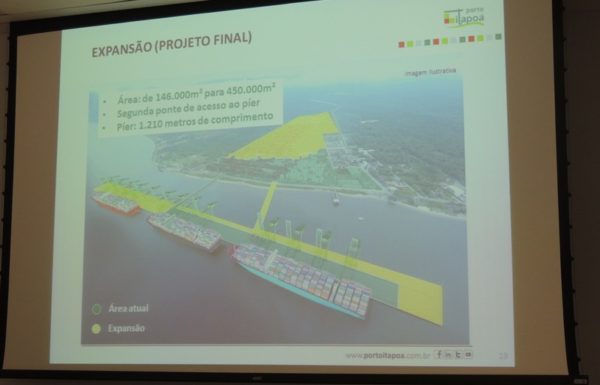 Porto Itapoa apresenta o andamento das obras de sua ampliacao 33