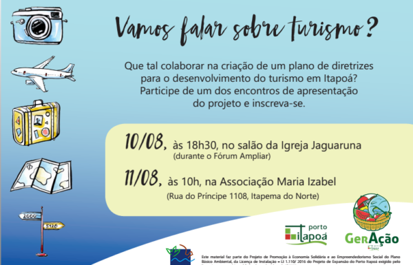 Projeto GerAcao convida comunidade para falar sobre Turismo