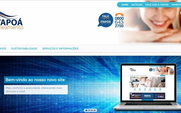 novo site Itapoa Saneamento