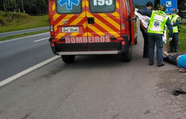 proprietario de banca morre atropelado na br-101 em Garuva 1