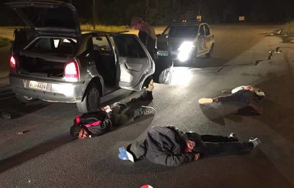 Quadrilha presa apos dois assaltos em Itapoa 4