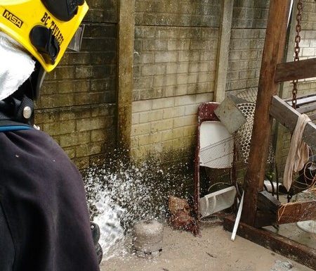 Bombeiros atendem ocorrencia de incendio no Sao Jose em Itapoa 2