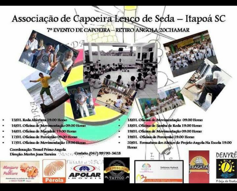 Associacao de Capoeira Lenco de Seda realiza Caminhada Solidaria nesta quarta (20-12)