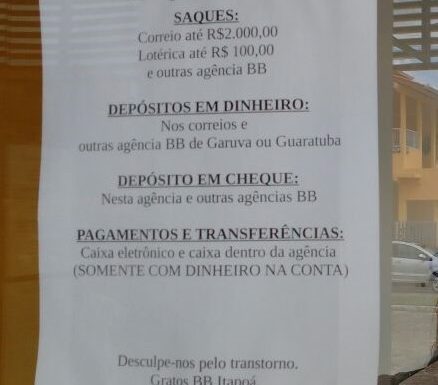 Atendimento integral do Banco do Brasil de Itapoa ainda deve demorar a ser retomado 11