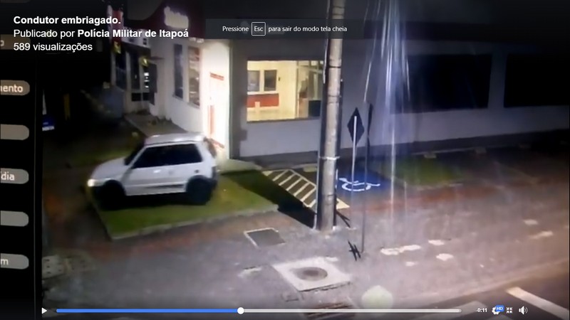 Homem preso por embriaguez ao volante em Itapoa