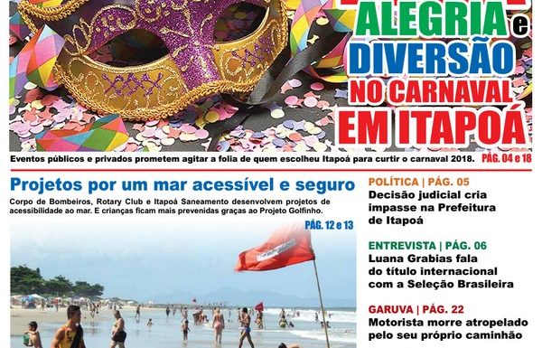 Capa Itapoá Notícias edição 130 - Reduzida