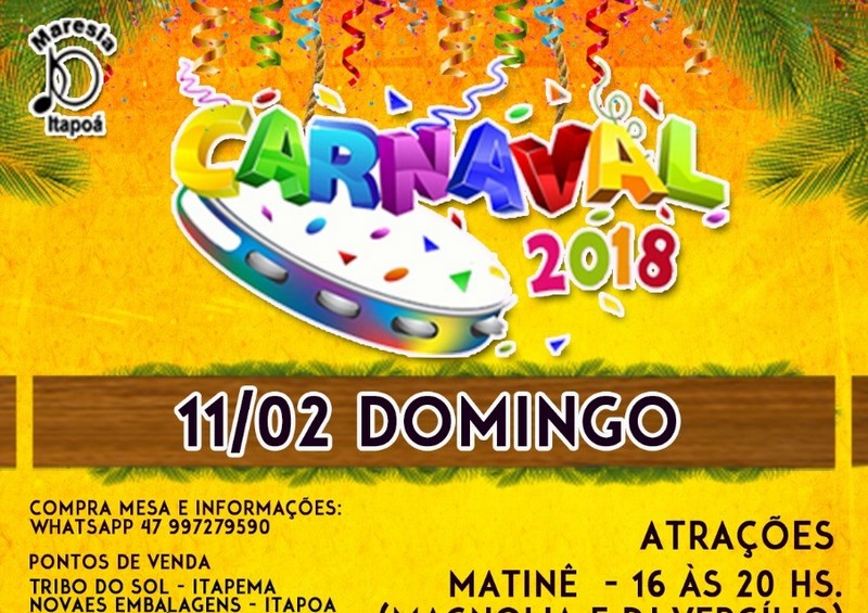 Carnaval Maresia 2018 cartaz capa