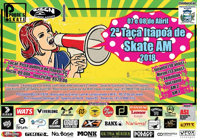 2a Taca Itapoa de Skate AM 2018