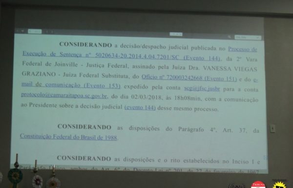 Presidente da Camara de vereadores decreta fim do mandato de marlon neuber 11