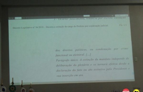 Presidente da Camara de vereadores decreta fim do mandato de marlon neuber 12