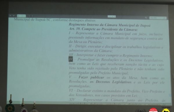 Presidente da Camara de vereadores decreta fim do mandato de marlon neuber 25
