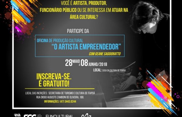 Oficina sobre producao cultural capacita artistas em Itapoa