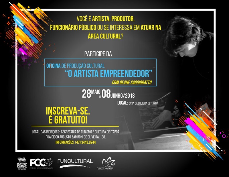 Oficina sobre producao cultural capacita artistas em Itapoa