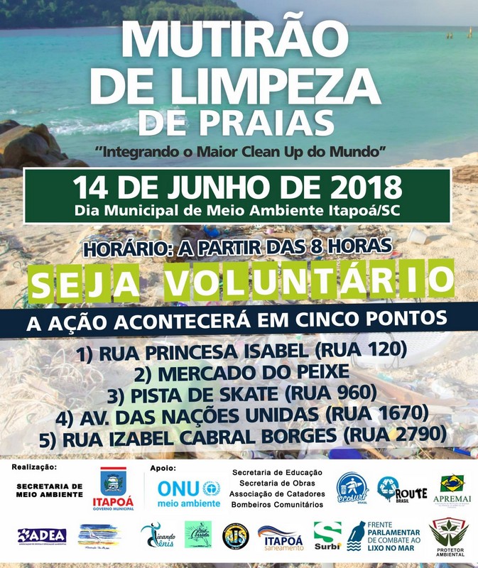 Prefeitura Municipal de Itapoa realiza Mutirao de Limpeza de Praias 1
