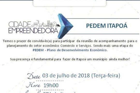 Prefeitura de Itapoa convida populacao para debater o setor economico local