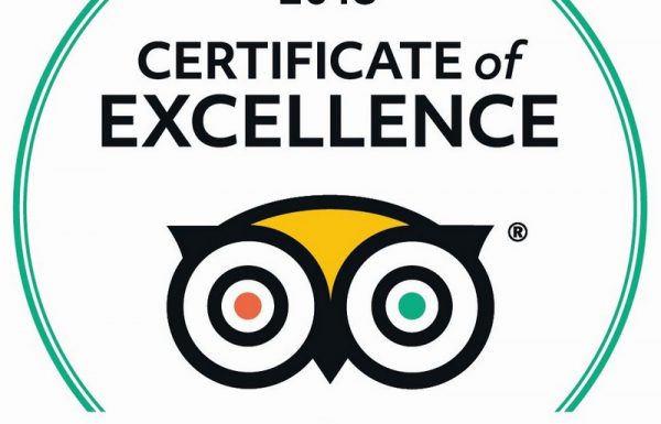 Recanto do Farol de Itapoa recebe premiacao TripAdvisor pela qunta vez consecutiva