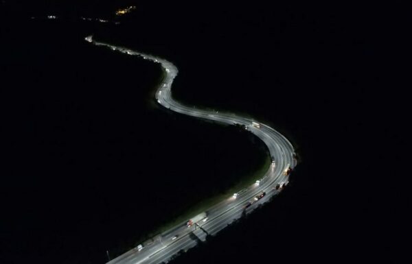 Serra no trecho entre Curitiba e Garuva passa a ser iluminada a partir desta sexta-feira dia 20