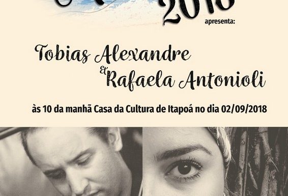 Concertos Matinais traz para Itapoa o duo Tobias Alexandre e Rafaela Antonioli