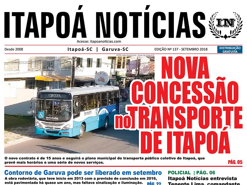 Capa Itapoa Noticias 137 - Setembro de 2018 TI
