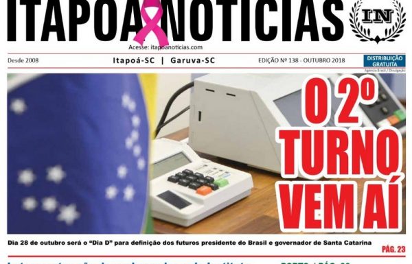 Capa da edicao 138 Itapoa Noticias - Outubro de 2018 para TI