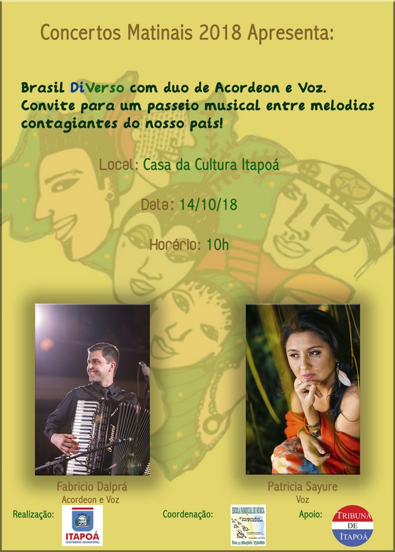 Concerto Matinal Itapoa 2018 - Brasil Di Verso 14 de ourtubro de 2018