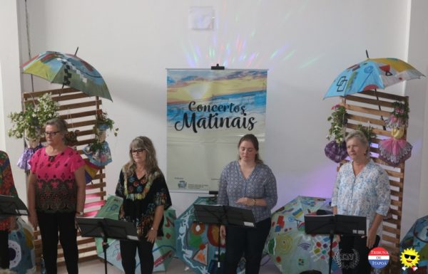 Grupo vocal Babado de Saia contagia o publico no Concerto Matinal 40