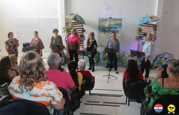 Grupo vocal Babado de Saia contagia o publico no Concerto Matinal 64