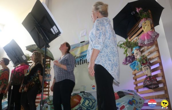 Grupo vocal Babado de Saia contagia o publico no Concerto Matinal 74