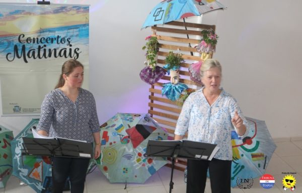 Grupo vocal Babado de Saia contagia o publico no Concerto Matinal 79