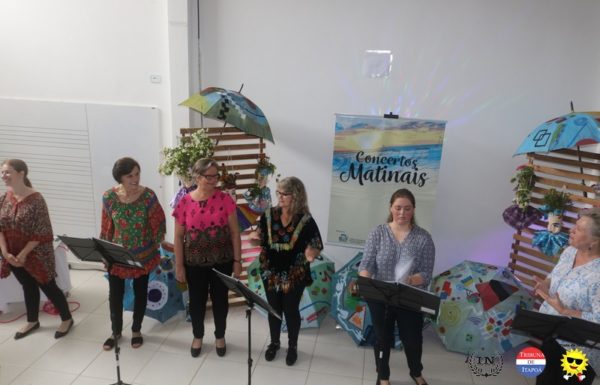 Grupo vocal Babado de Saia contagia o publico no Concerto Matinal 80